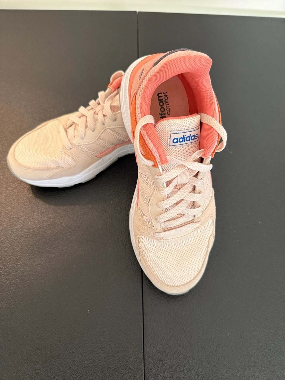 Adidas QT Racer 2.0 Cloudfoam Sneakers Pink White Size 8